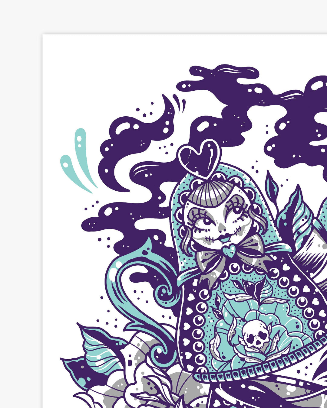 Teapot Dolly with Ghost Print - Ella Mobbs