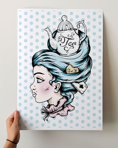 Teapot Lady Print - Ella Mobbs