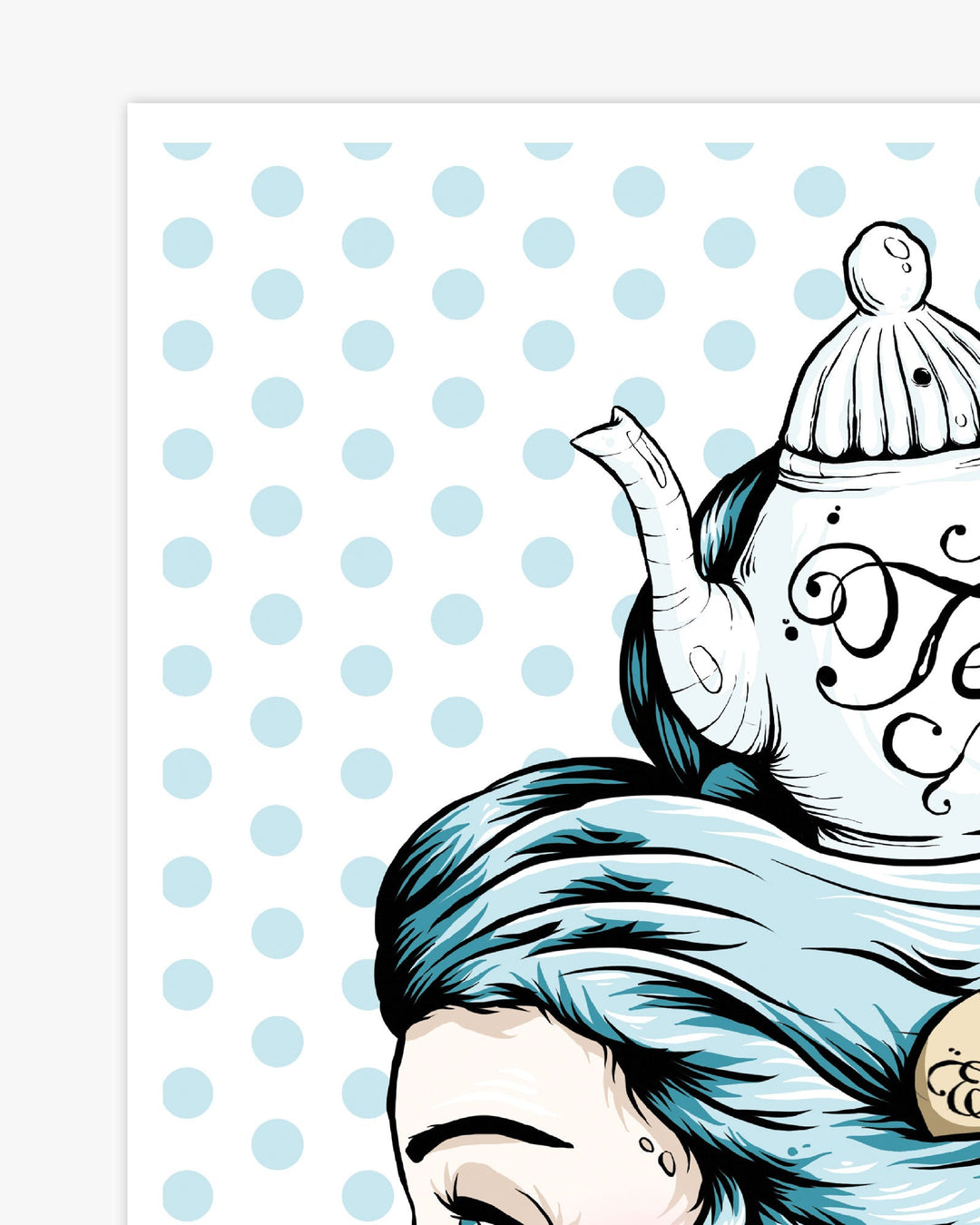 Teapot Lady Print - Ella Mobbs