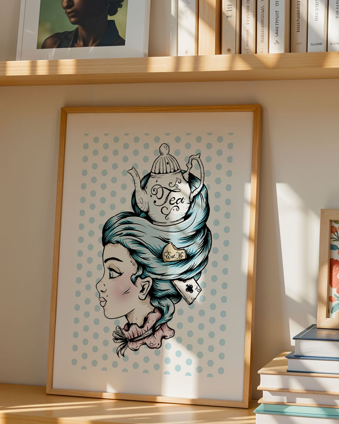 Teapot Lady Print - Ella Mobbs