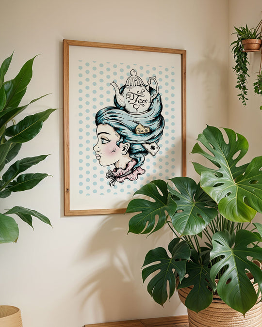 Teapot Lady Print - Ella Mobbs