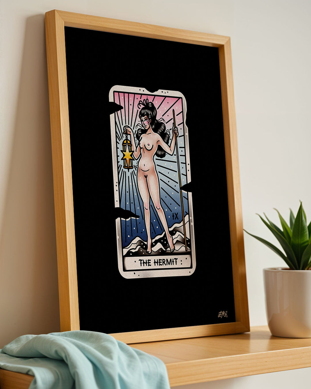 The Hermit Tarot Print - Ella Mobbs