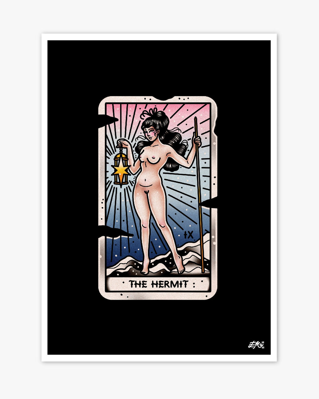 The Hermit Tarot Print - Ella Mobbs
