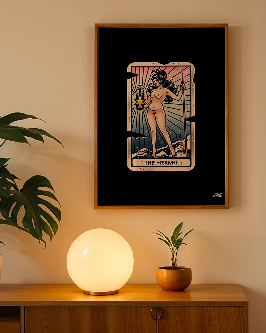 The Hermit Tarot Print - Ella Mobbs