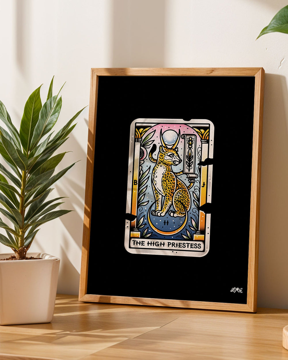 The High Priestess Tarot Print - Ella Mobbs