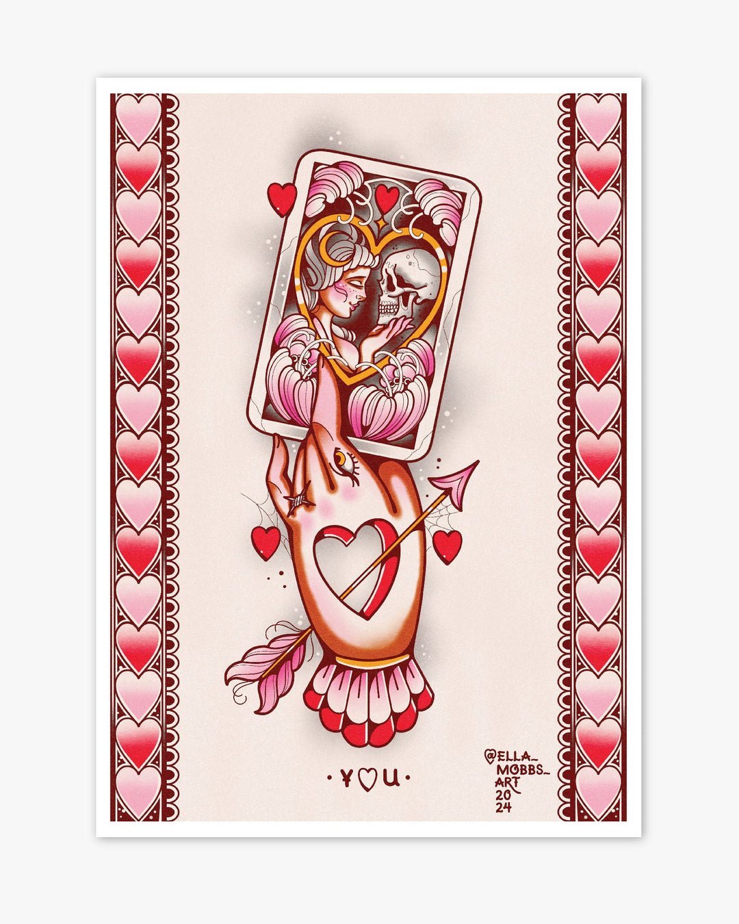 The Lovers Tarot Print - Ella Mobbs