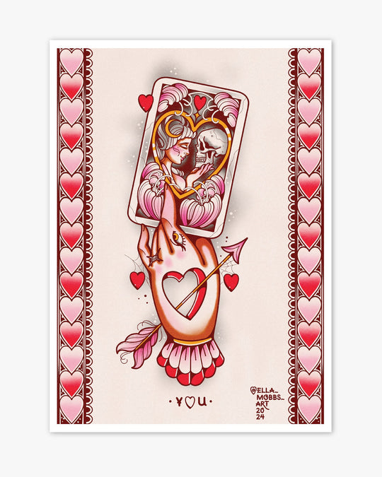 The Lovers Tarot Print - Ella Mobbs