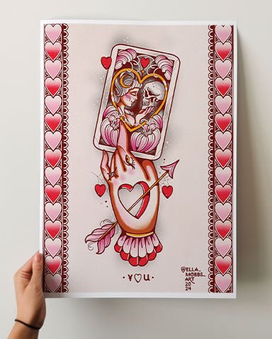The Lovers Tarot Print - Ella Mobbs
