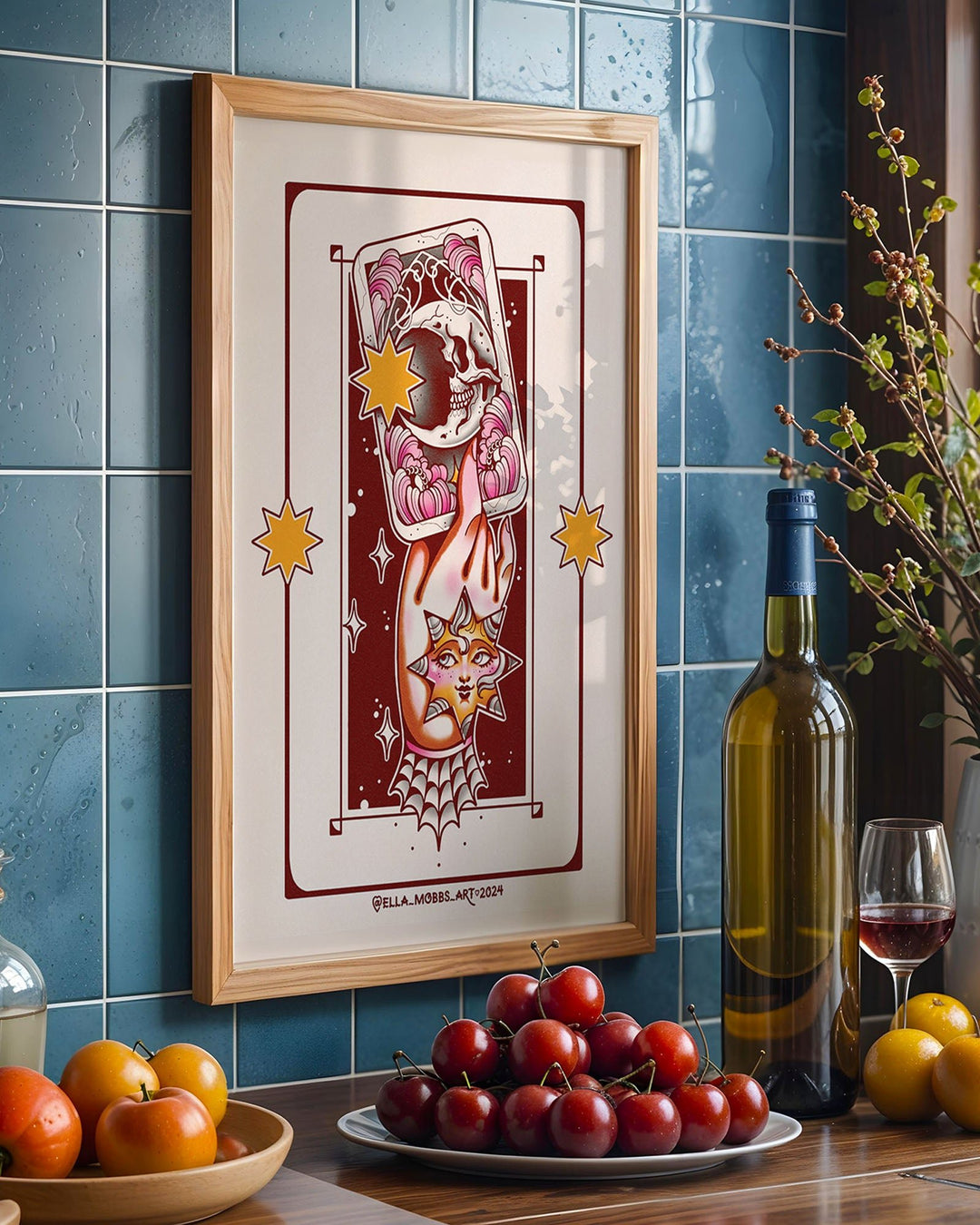 The Moon Tarot Print - Ella Mobbs