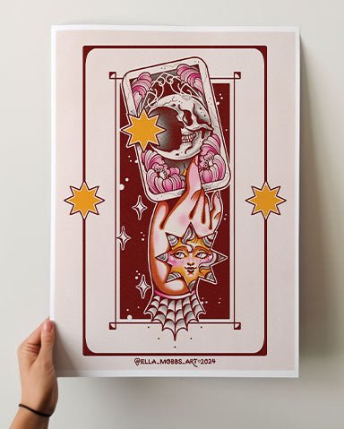 The Moon Tarot Print - Ella Mobbs
