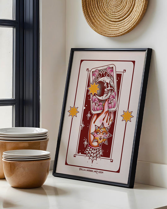 The Moon Tarot Print - Ella Mobbs