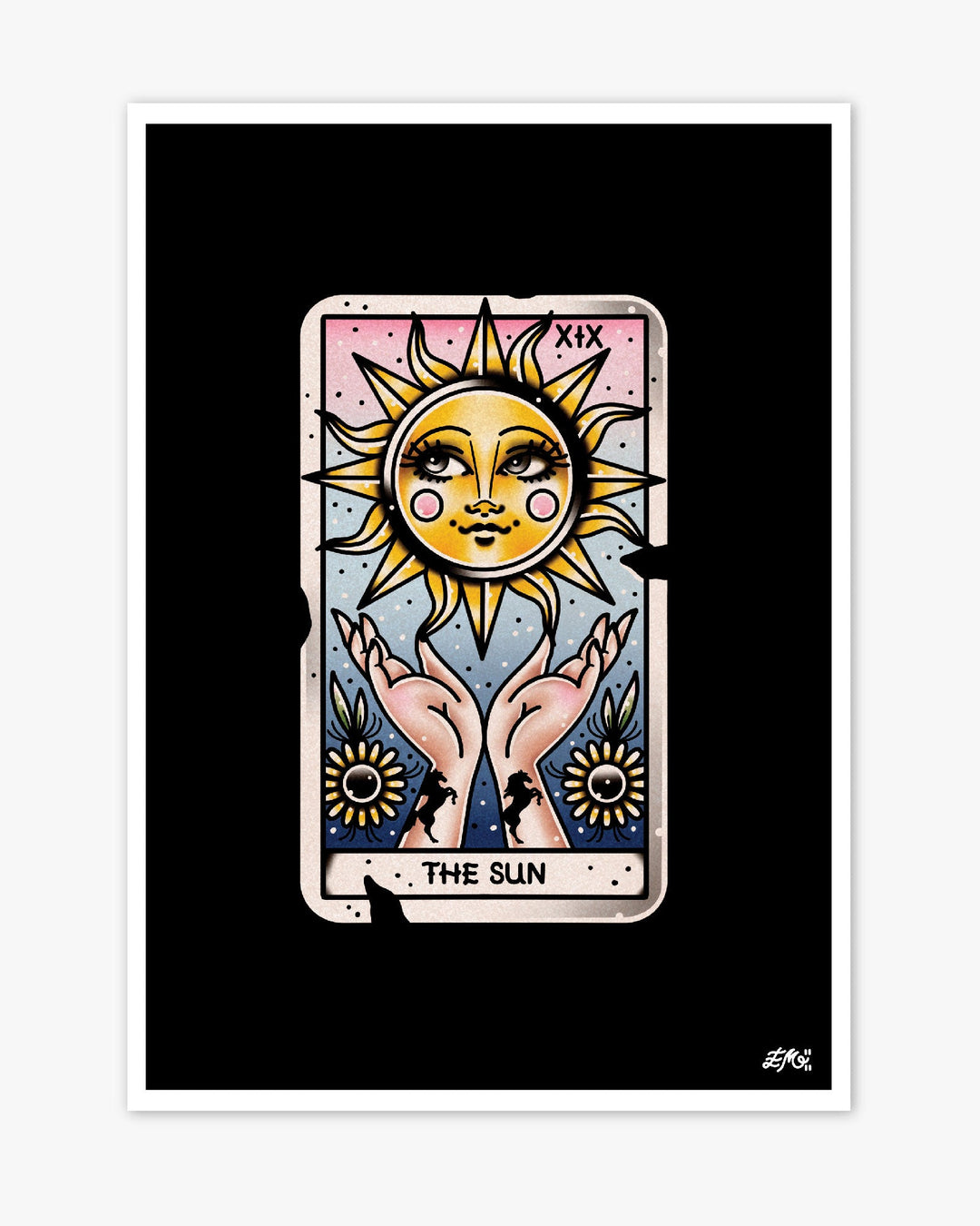 The Sun Tarot Print - Ella Mobbs