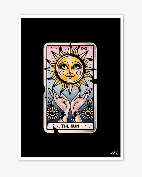 The Sun Tarot Print - Ella Mobbs