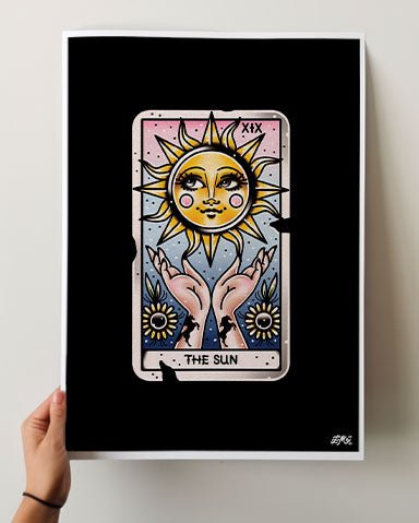 The Sun Tarot Print - Ella Mobbs