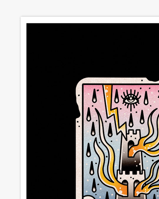 The Tower Tarot Print