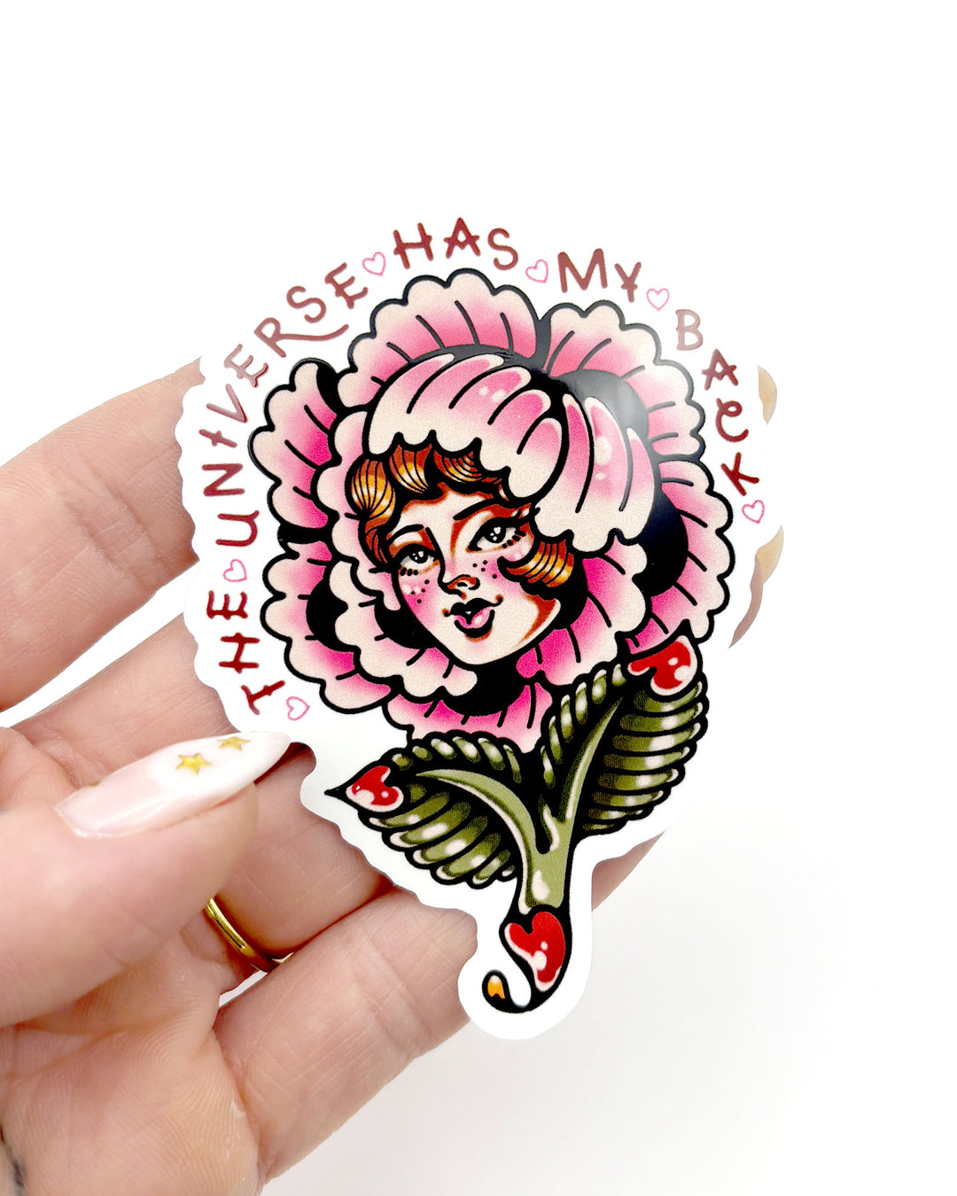 The Universe Flower Sticker