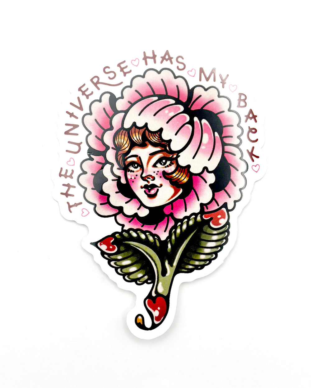 The Universe Flower Sticker