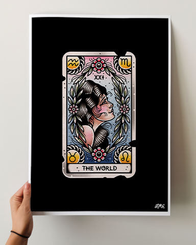 The World Tarot Print