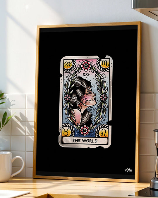The World Tarot Print - Ella Mobbs