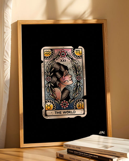 The World Tarot Print - Ella Mobbs