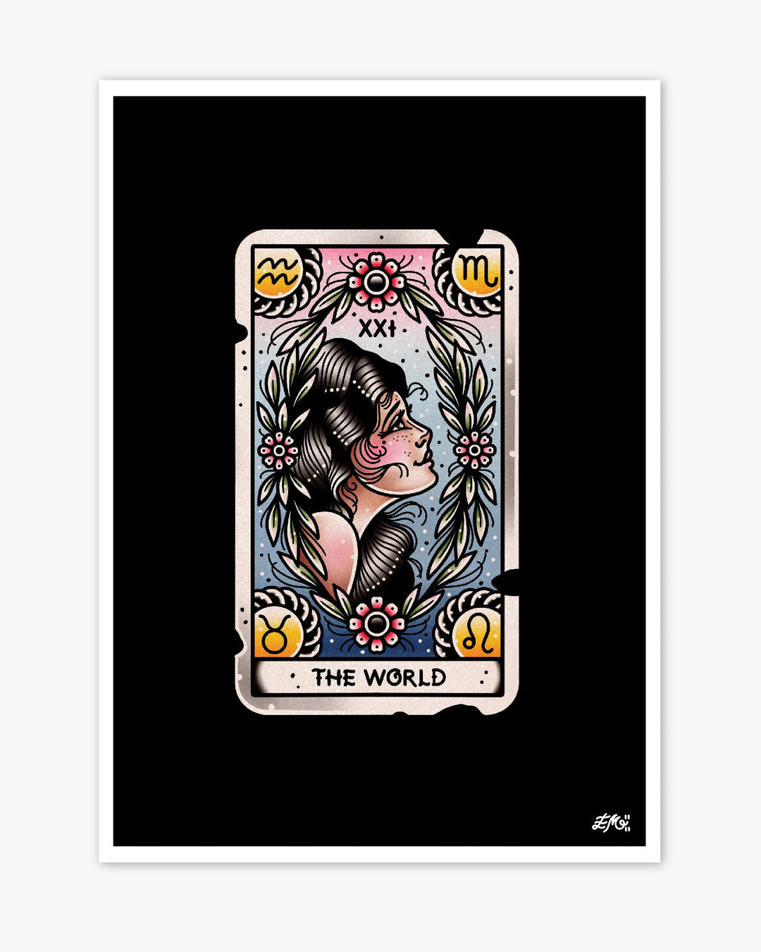 The World Tarot Print - Ella Mobbs