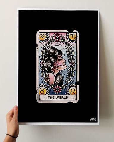 The World Tarot Print - Ella Mobbs