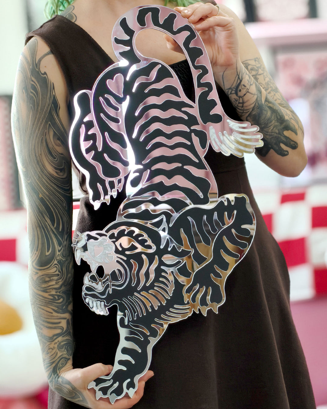 Tiger Wall Hanging (Seconds/Black)