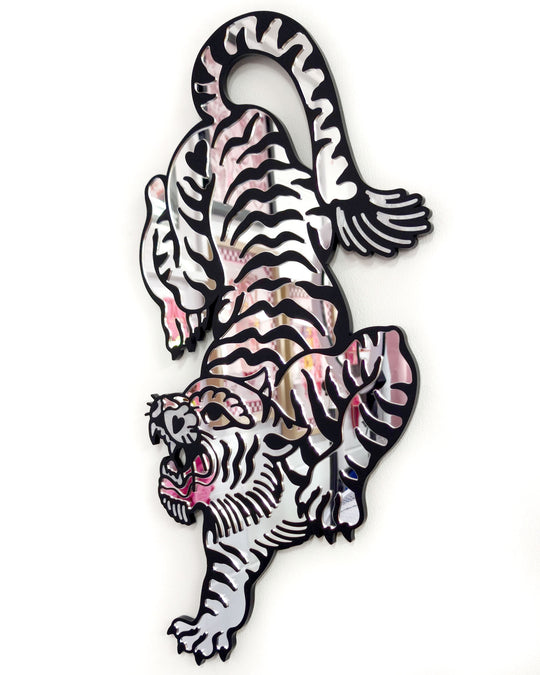 Tiger Wall Hanging (Silver/Seconds)