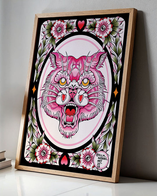 Traditional Tiger Head Print