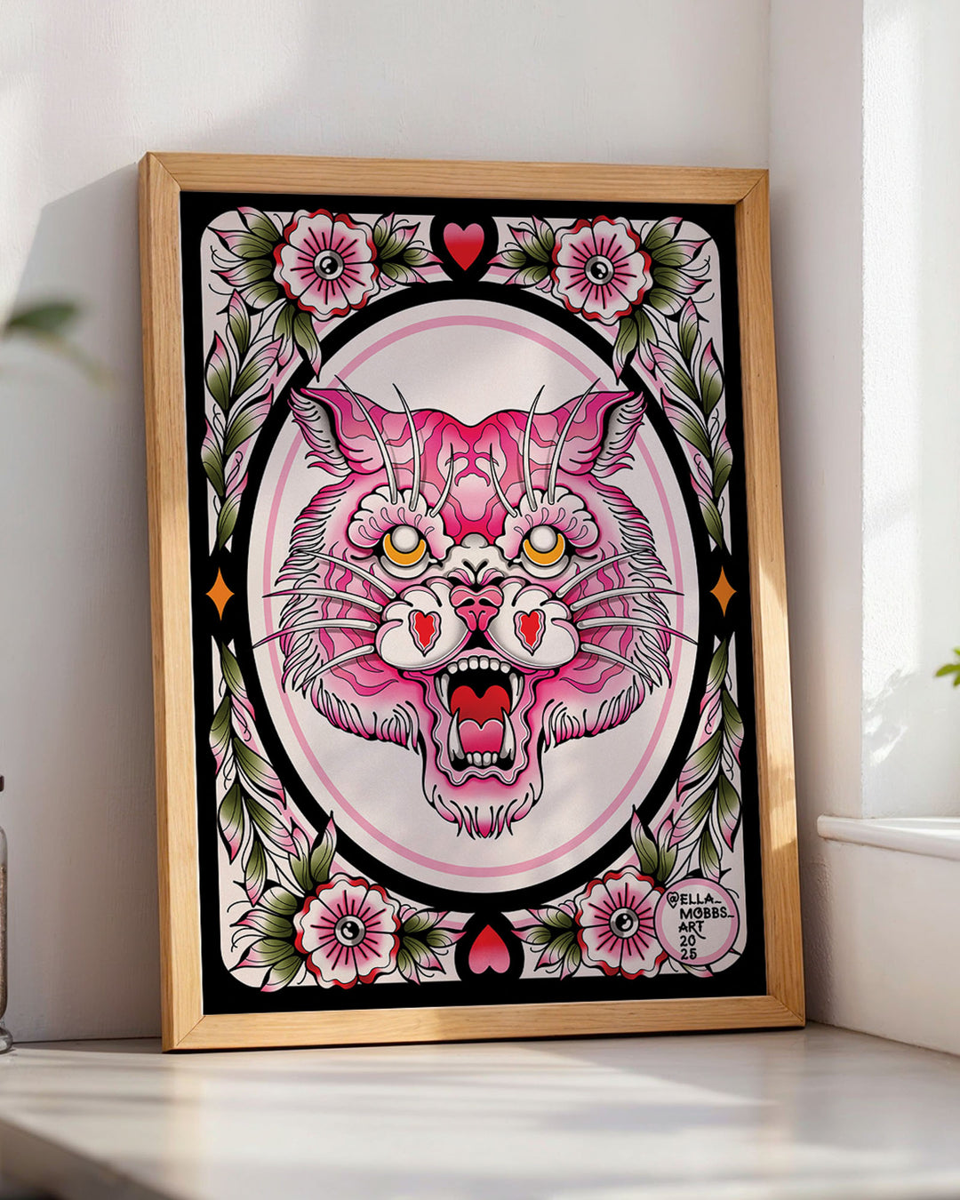 Traditional Tiger Head Print