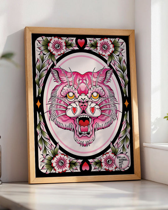 Traditional Tiger Head Print