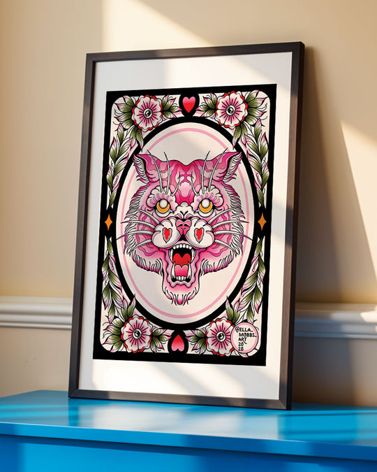 Traditional Tiger Head Print
