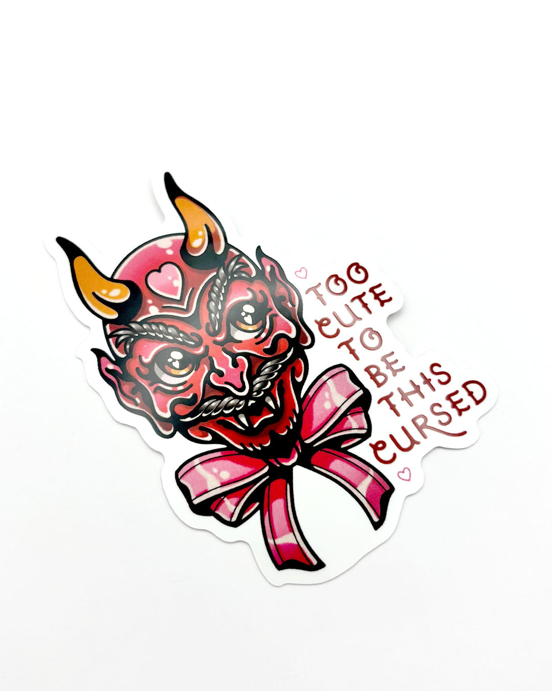 Too Cute Devil Sticker - Ella Mobbs