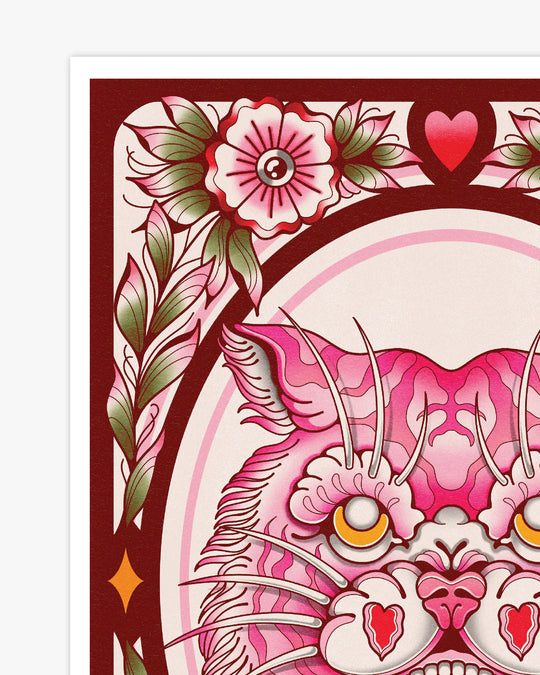 Traditional Tiger Head Print