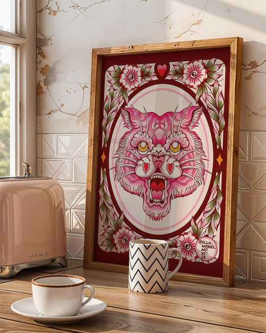 Traditional Tiger Head Print - Ella Mobbs