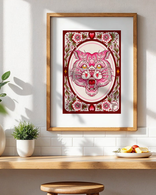 Traditional Tiger Head Print - Ella Mobbs