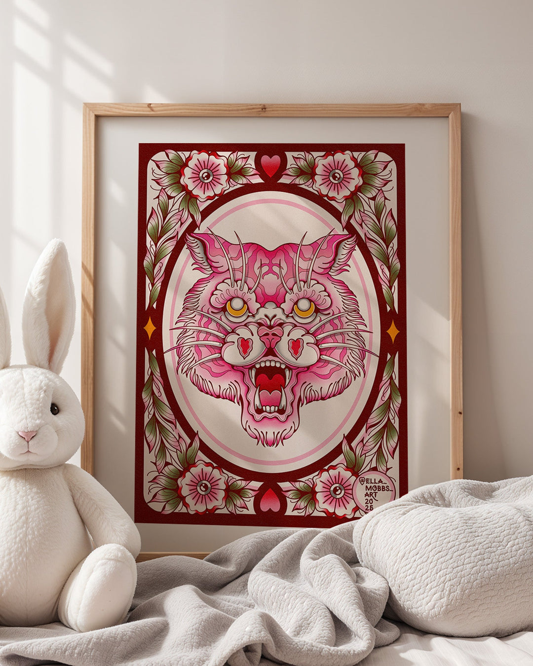 Traditional Tiger Head Print - EllaMobbs