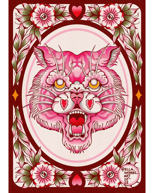 Traditional Tiger Head Print - EllaMobbs