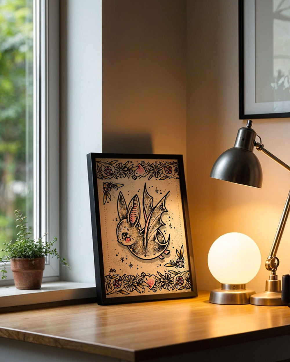 Tubby Bat Print - Ella Mobbs