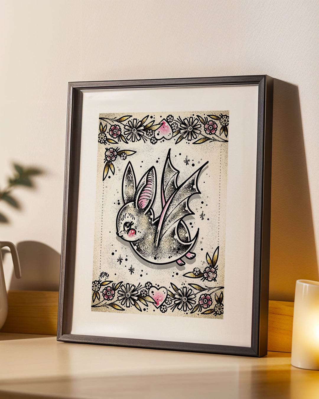 Tubby Bat Print - Ella Mobbs