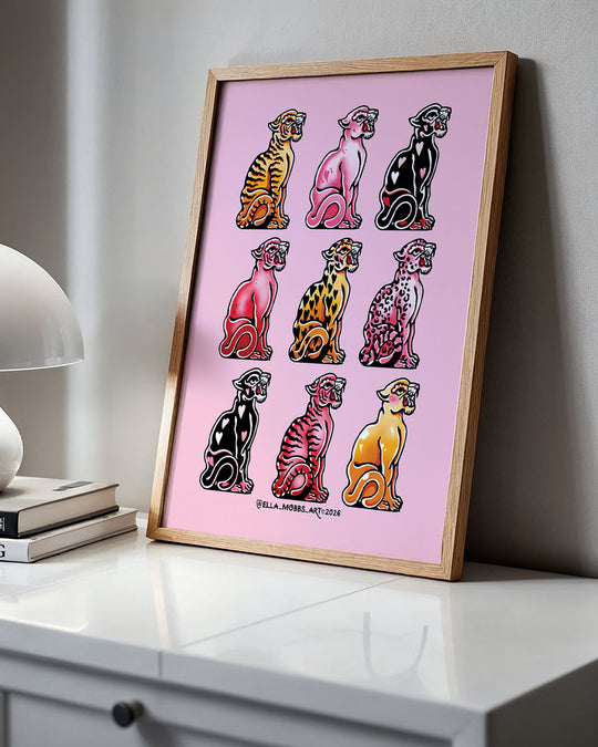 Vintage Tigers Print