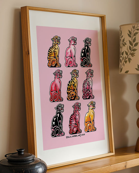 Vintage Tigers Print