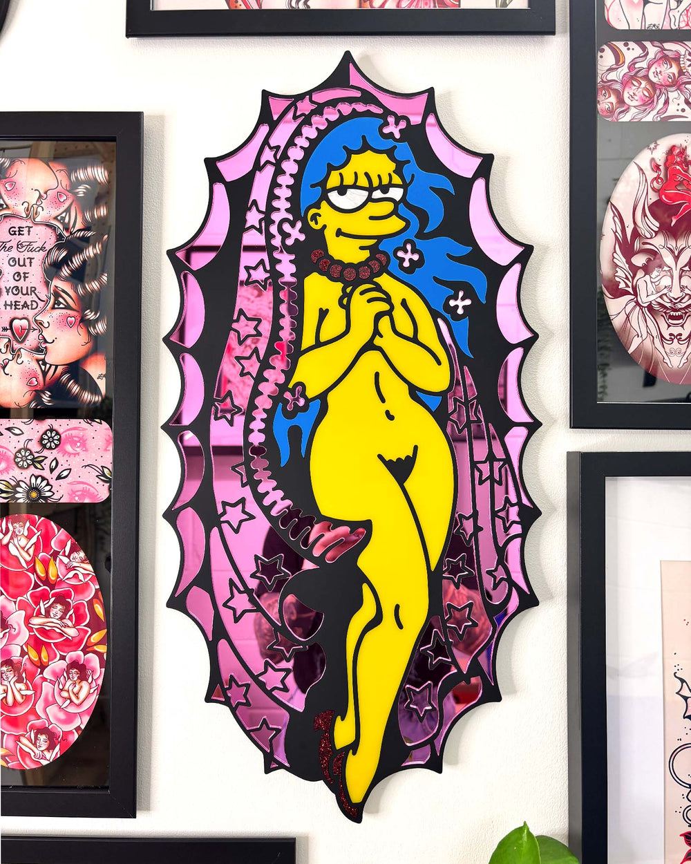 Marge - Wall Hanging - Large (Black Lines)