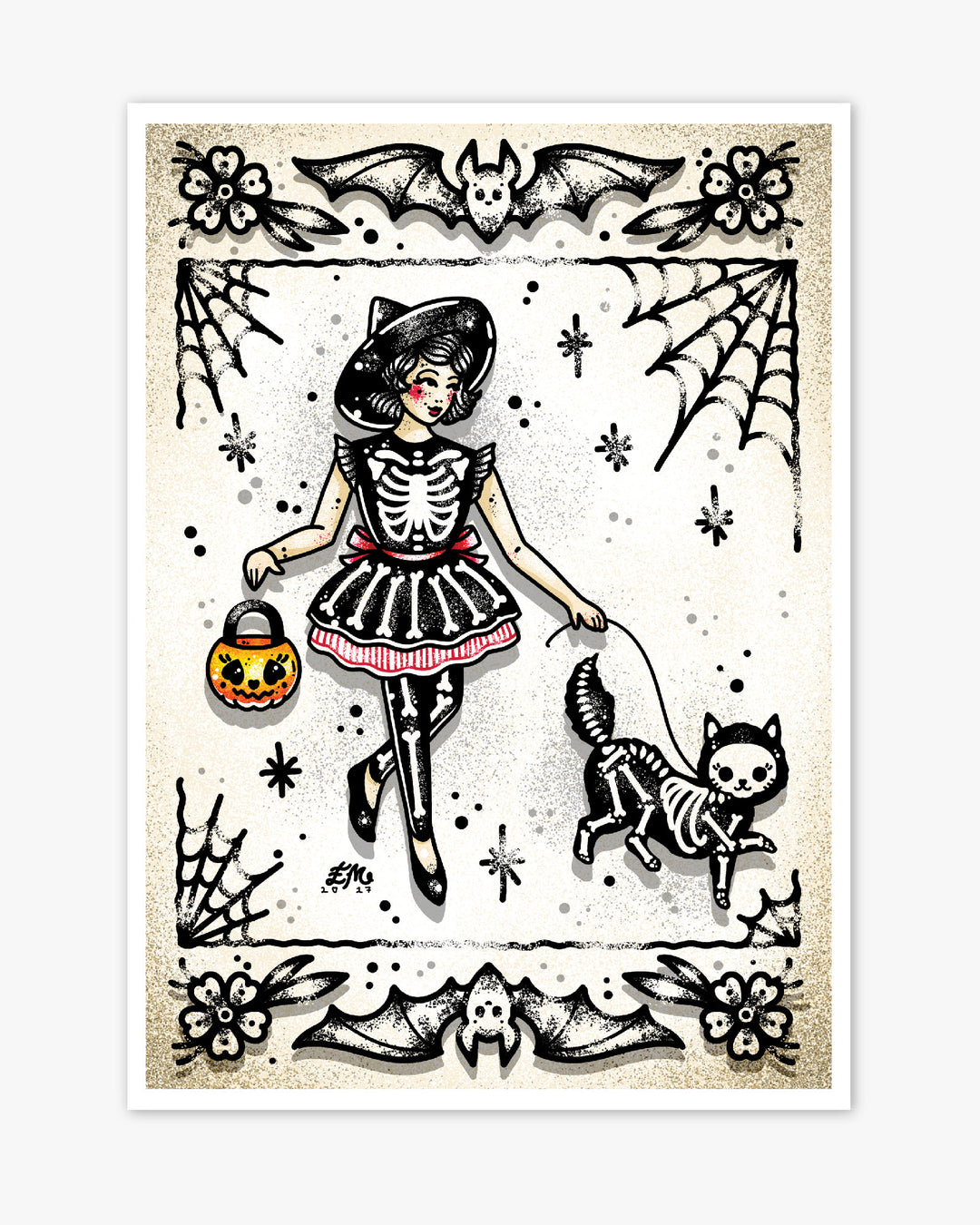 Walking Jellybean Print