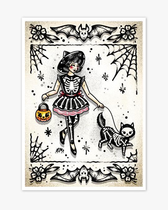 Walking Jellybean Print