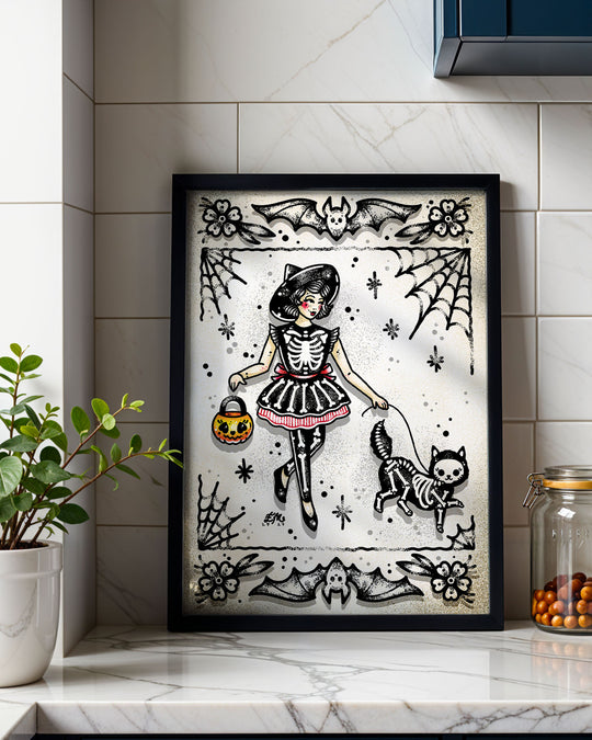 Walking Jellybean Print