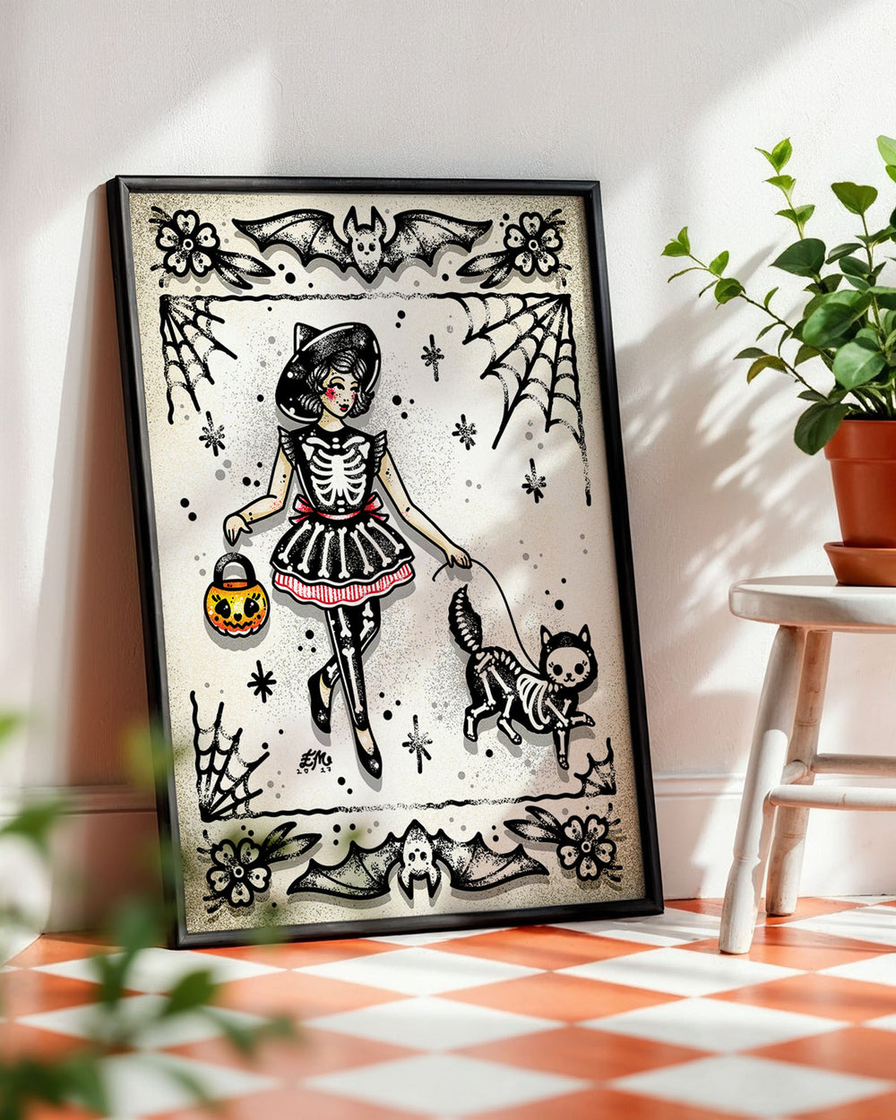 Walking Jellybean Print