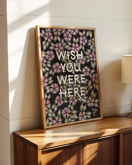 Wish You Were Here Print - Ella Mobbs