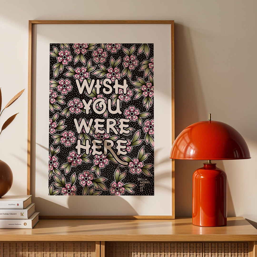 Wish You Were Here Print - Ella Mobbs