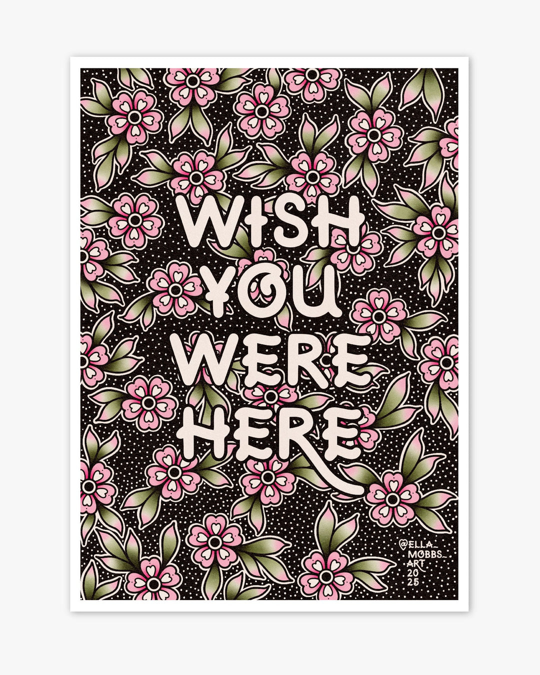 Wish You Were Here Print - Ella Mobbs